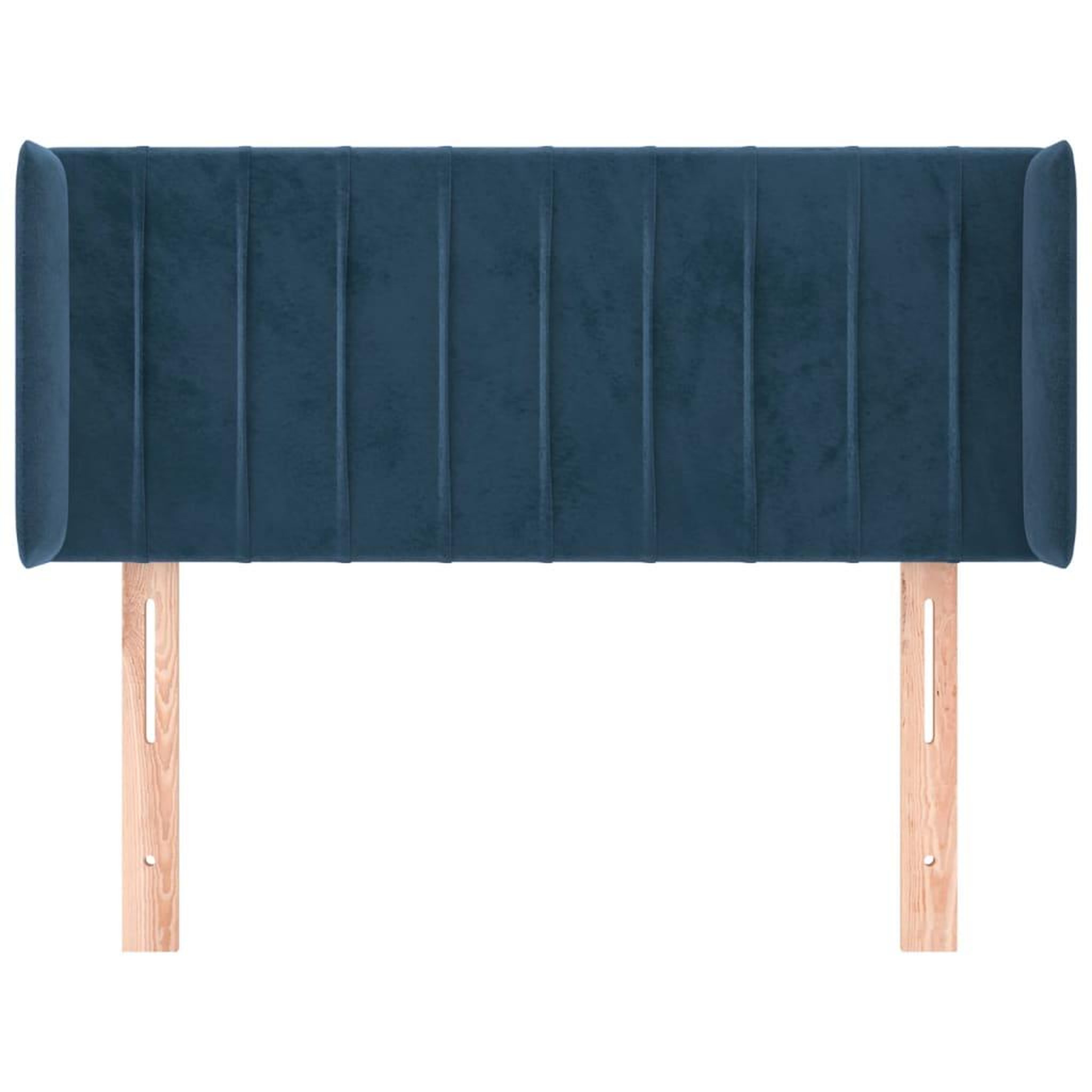 Voir la diapositive 3 : VIDAXL Tete de lit avec oreilles Bleu fonce 93x16x78/88 cm Velours