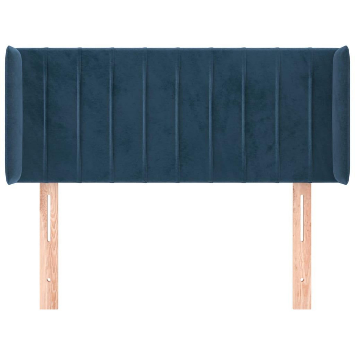 VIDAXL Tete de lit avec oreilles Bleu fonce 93x16x78/88 cm Velours