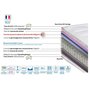 Voir la diapositive 4 : Ensemble Literie 30 cm accueil mémoire de forme + ressorts ensachés 7 zones 160x200 cm KING MEMO