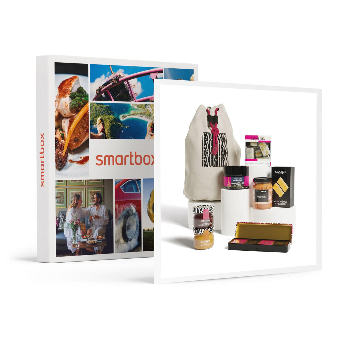 Smartbox Coffret Voyage à Paris Fauchon : assortiment de délices sucrés et salés livré à domicile - Coffret Cadeau Gastronomie