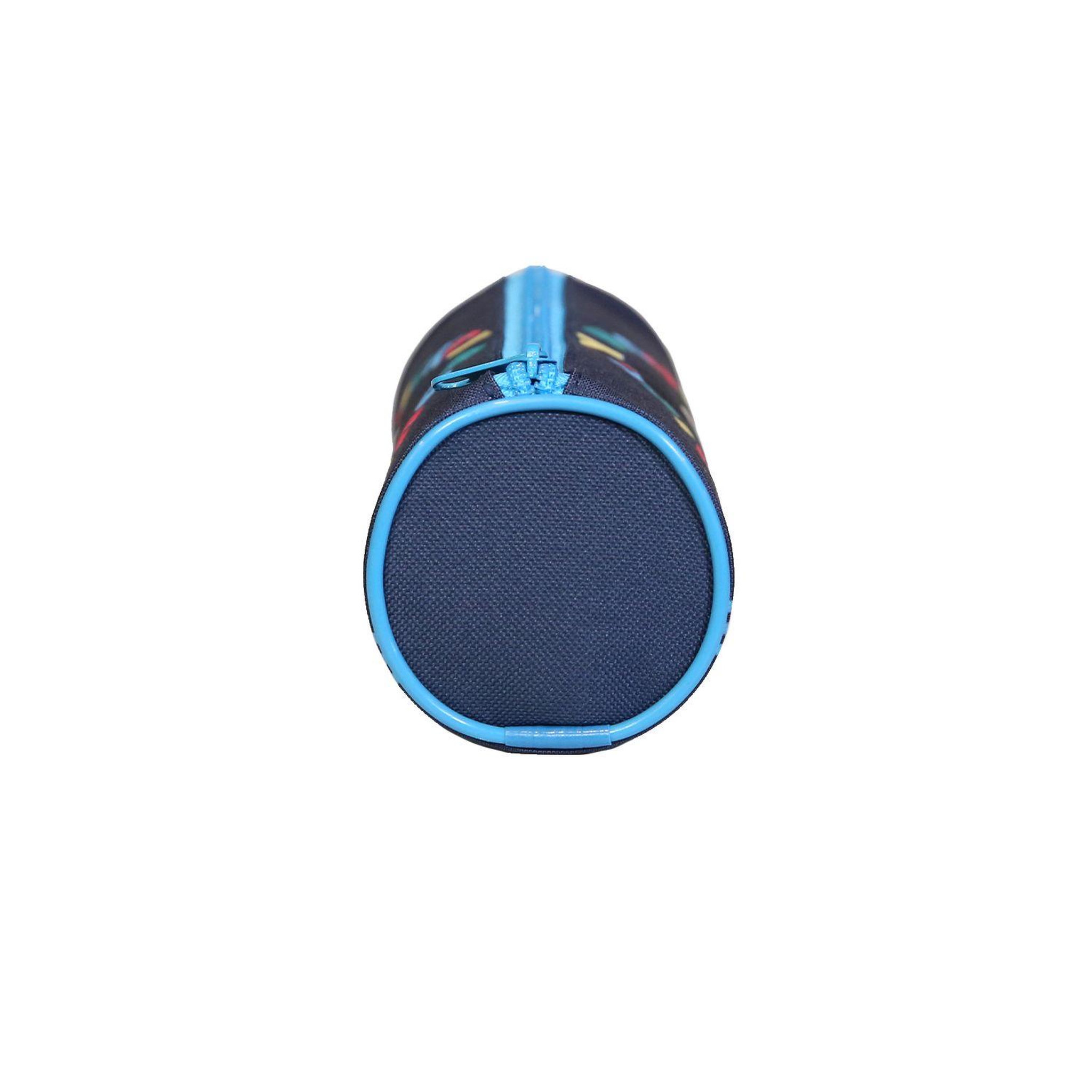 Voir la diapositive 3 : Bagtrotter BAGTROTTER Trousse scolaire ronde Mickey Bleue Rayures