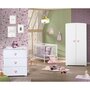 Voir la diapositive 3 : BABY PRICE Commode à langer 3 tiroirs NEW BASIC Boutons C&oelig;ur Rose