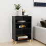 Voir la diapositive 1 : VIDAXL Buffet noir brillant 57x35x90 cm bois d'ingenierie