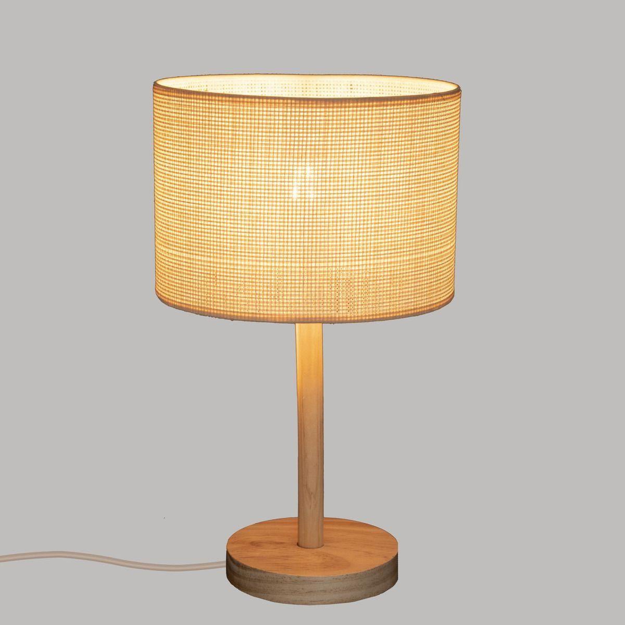 Voir la diapositive 3 : ATMOSPHERA Lampe à poser design  della  42cm beige