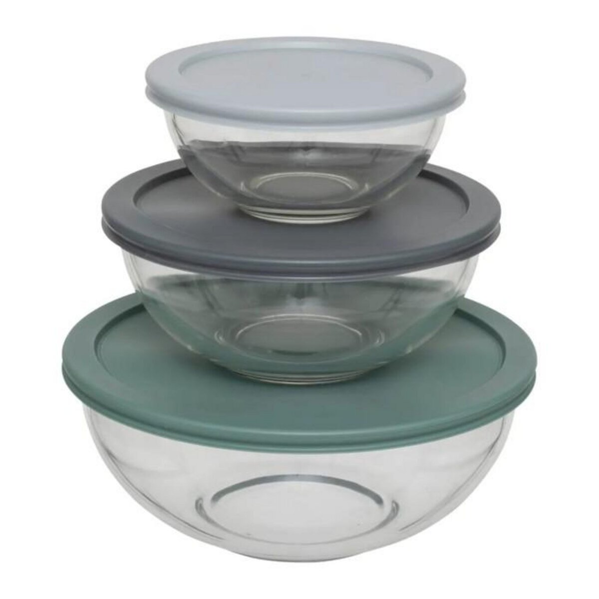 FIVE Lot de 3 Boîtes  Conservation  22cm Transparent