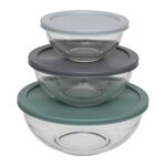 FIVE Lot de 3 Boîtes  Conservation  22cm Transparent