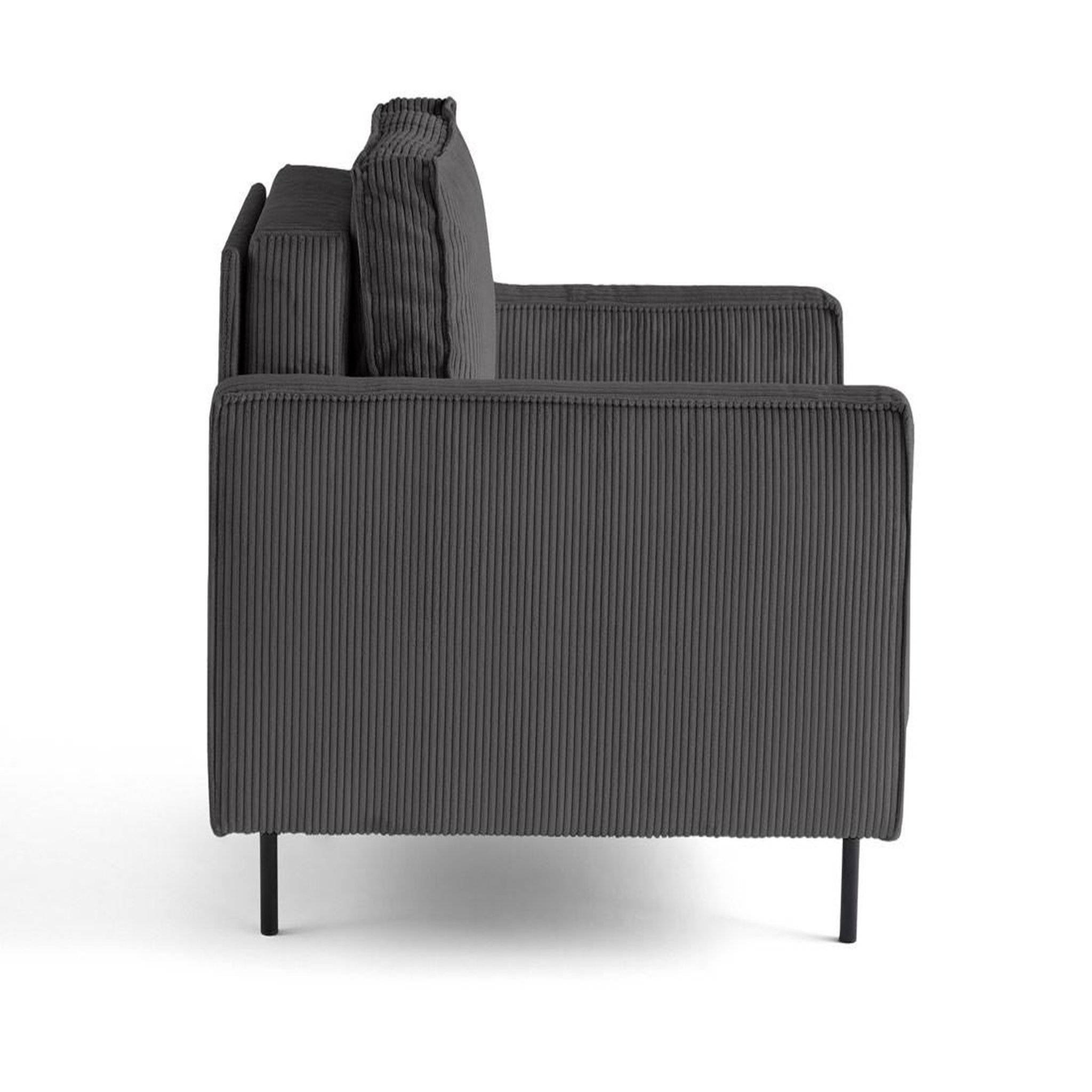 Voir la diapositive 3 : LISA DESIGN Charlie - fauteuil - pieds hauts - en velours côtelé