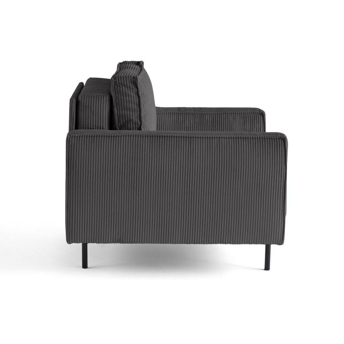 LISA DESIGN Charlie - fauteuil - pieds hauts - en velours côtelé