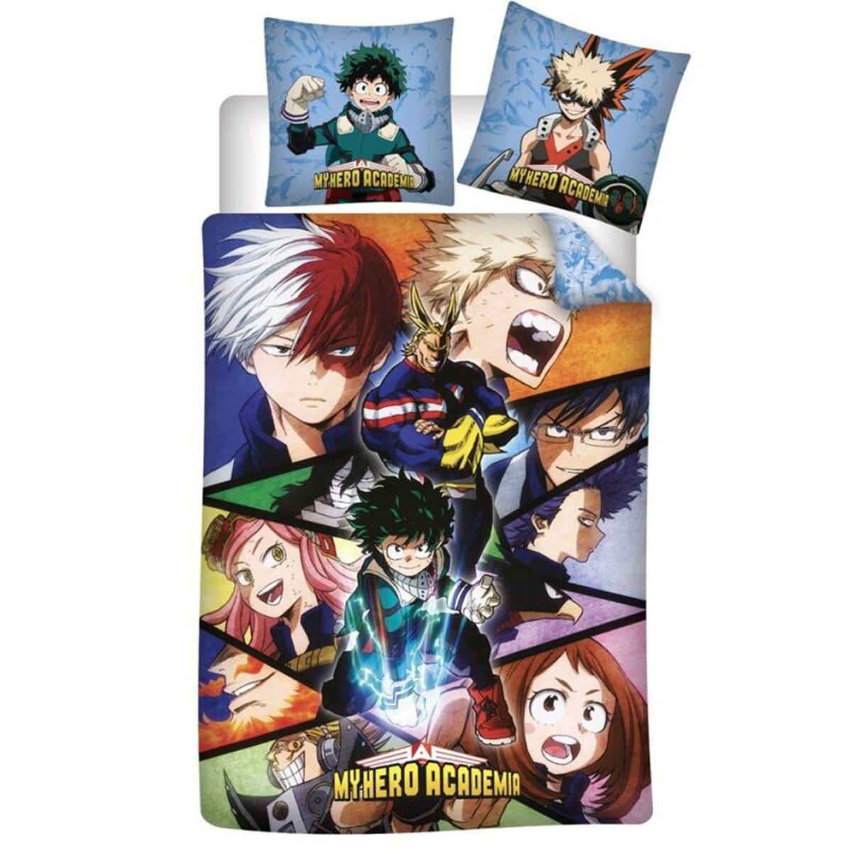 Parure housse de couette enfant en coton MY HERO ACADEMIA