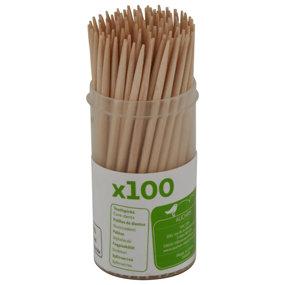 Auchan Pouce Distributeur cure-dents pique apéritif x100