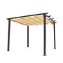Voir la diapositive 1 : Ozalide Pergola 3 x 3 m 4 pieds avec toile oregon