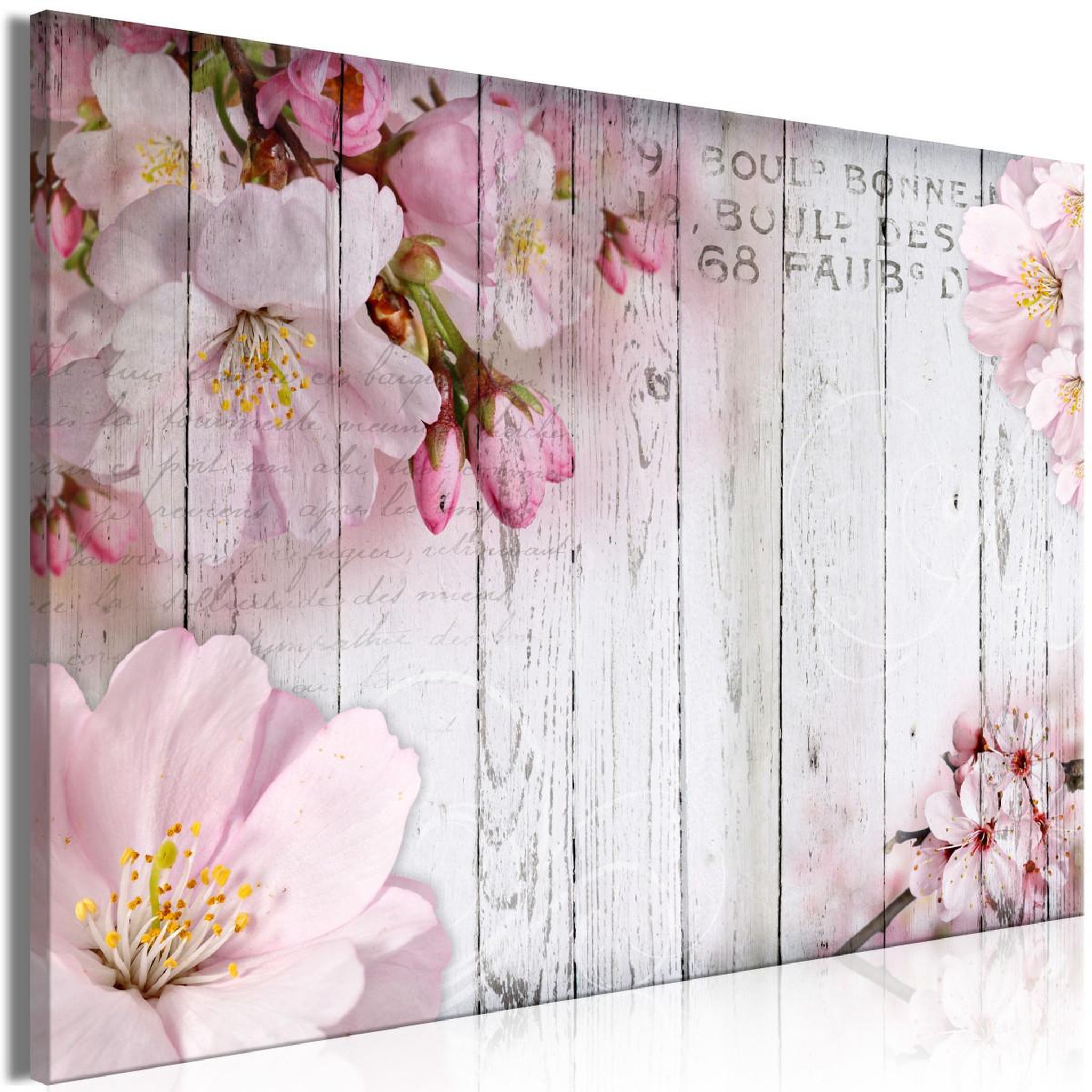Voir la diapositive 1 : Paris Prix Tableau Imprimé  Flowers on Boards Wide