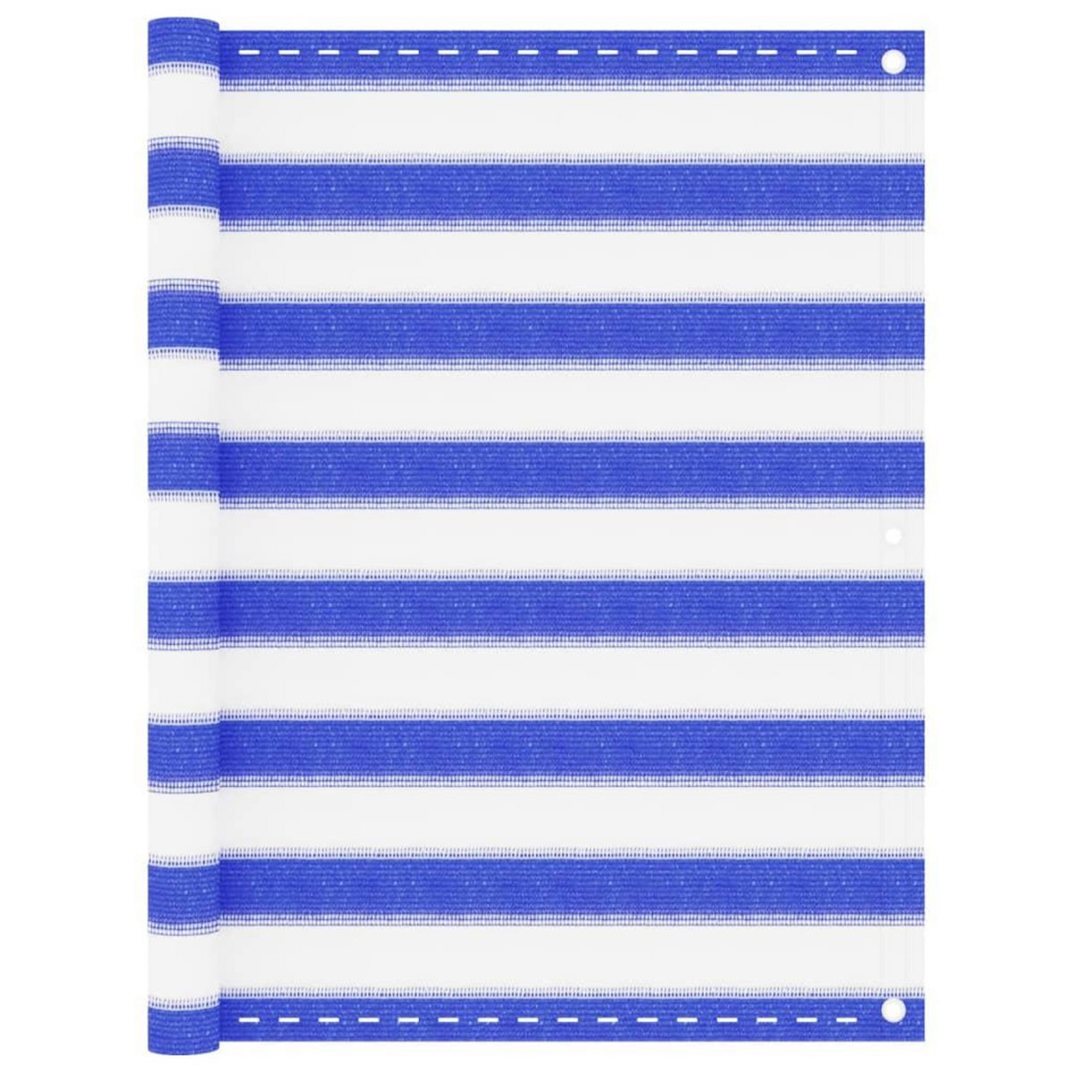 VIDAXL Ecran de balcon Bleu et blanc 90x500 cm PEHD