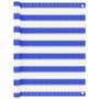 Voir la diapositive 1 : VIDAXL Ecran de balcon Bleu et blanc 90x500 cm PEHD