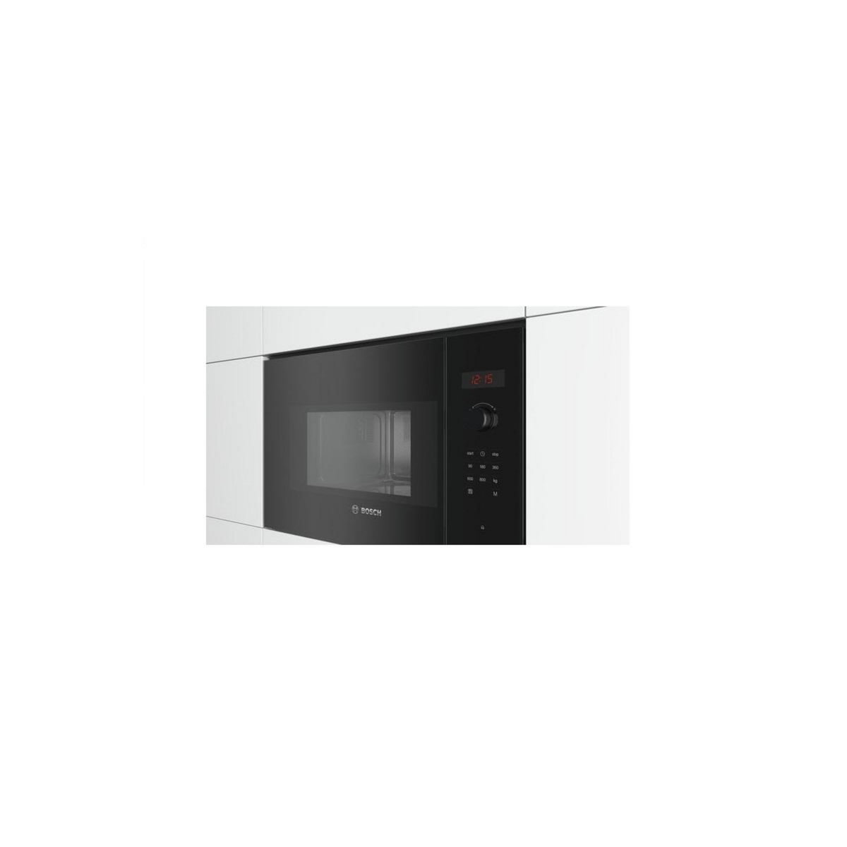 BOSCH Micro-ondes solo encastrable 20l 800w noir - BFL523MB1F