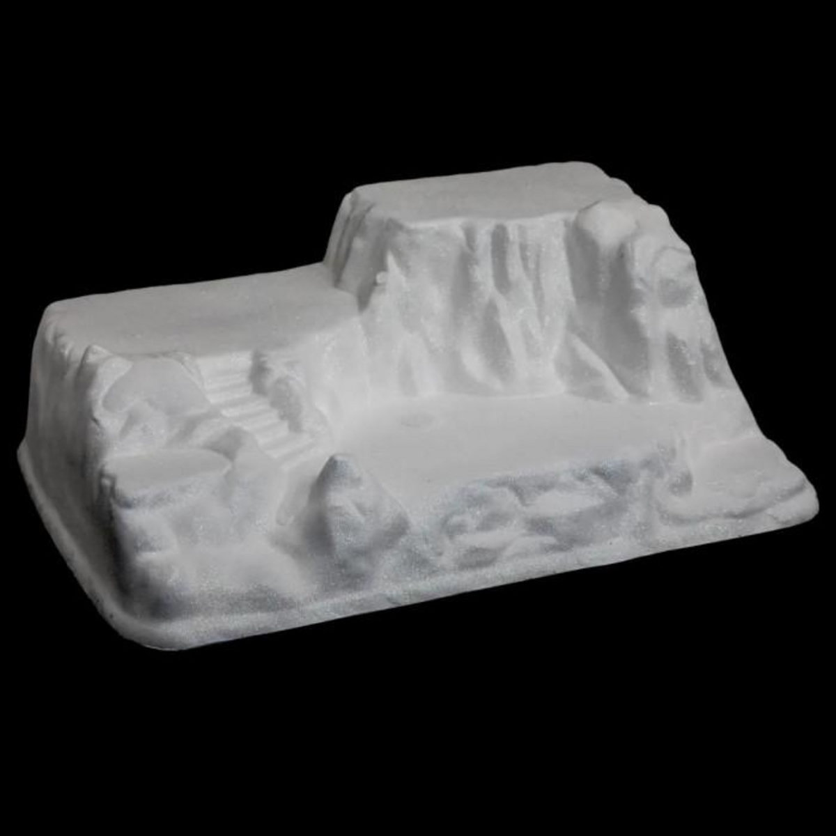 FEERIC LIGHT & CHRISTMAS Village de Noël  Base à Paillette  54cm Blanc