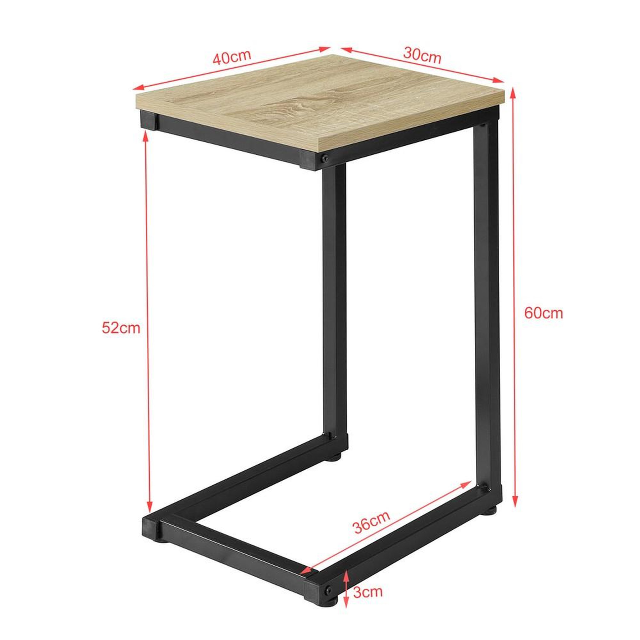 Voir la diapositive 3 : SOBUY SoBuy - Table D'appoint - 40x30x60cm - Industriel - FBT44