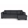 Voir la diapositive 2 : Canapé d'angle droit convertible 4 places avec coffre  de rangement revêtement PU CARIBEA 