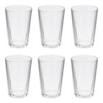 SECRET DE GOURMET Lot de 6 Gobelets en Verre  Viteau  20cl Transparent