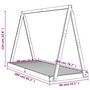 Voir la diapositive 6 : VIDAXL Cadre de lit pour enfants blanc 80x200 cm bois de pin massif
