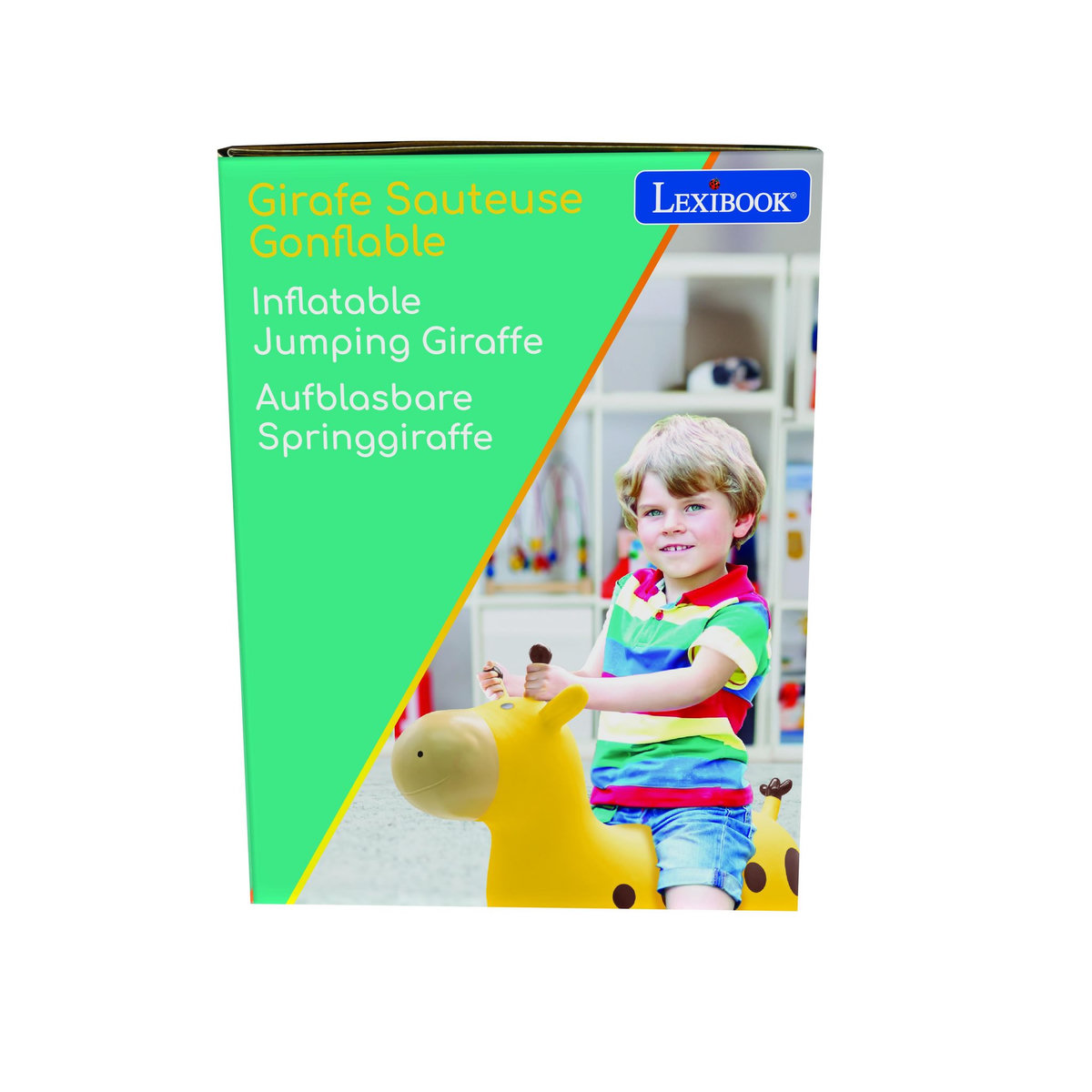 Lexibook Girafe sauteuse gonflable jaune