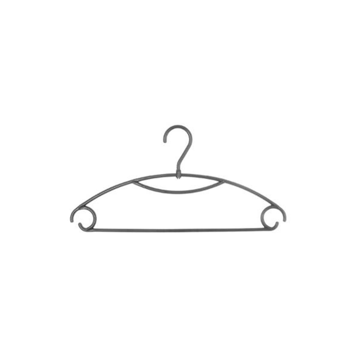 FIVE Lot de 10 Cintres  Pivotants  41cm Gris