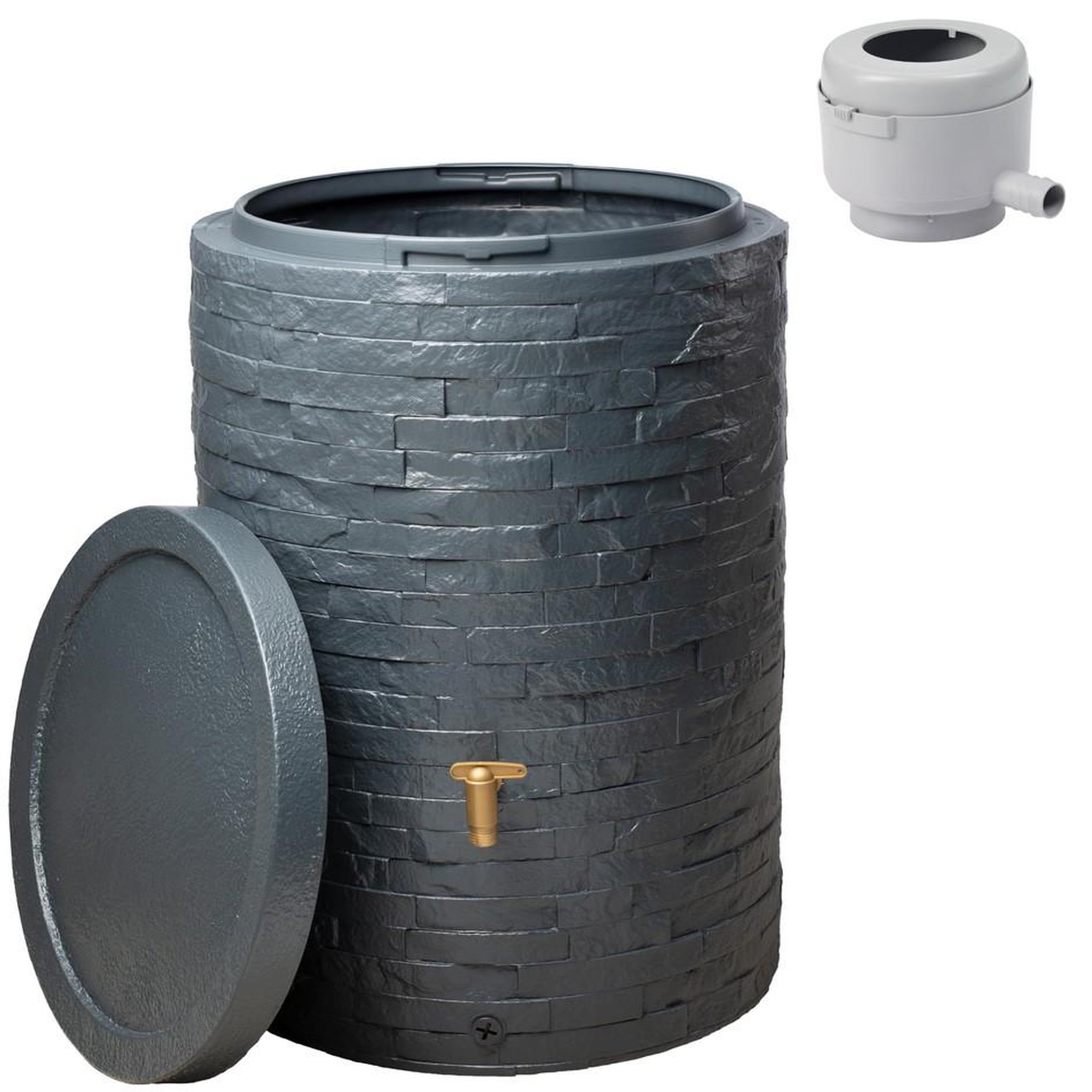 CENTRALE BRICO Cuve arondo - gris graphique - 400 litres