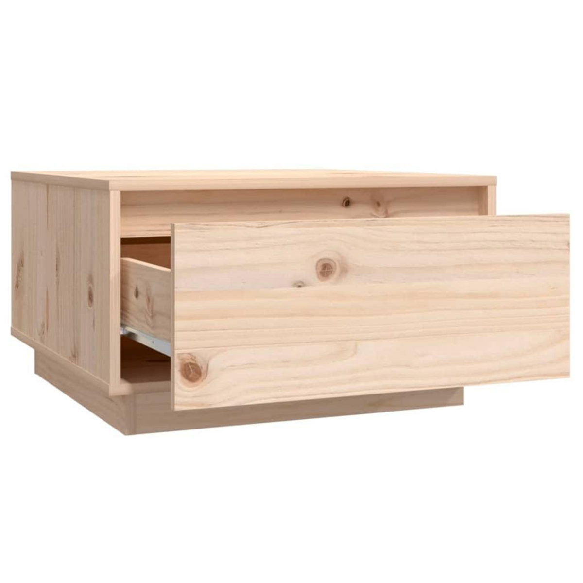 VIDAXL Table basse 55x56x32 cm Bois massif de pin