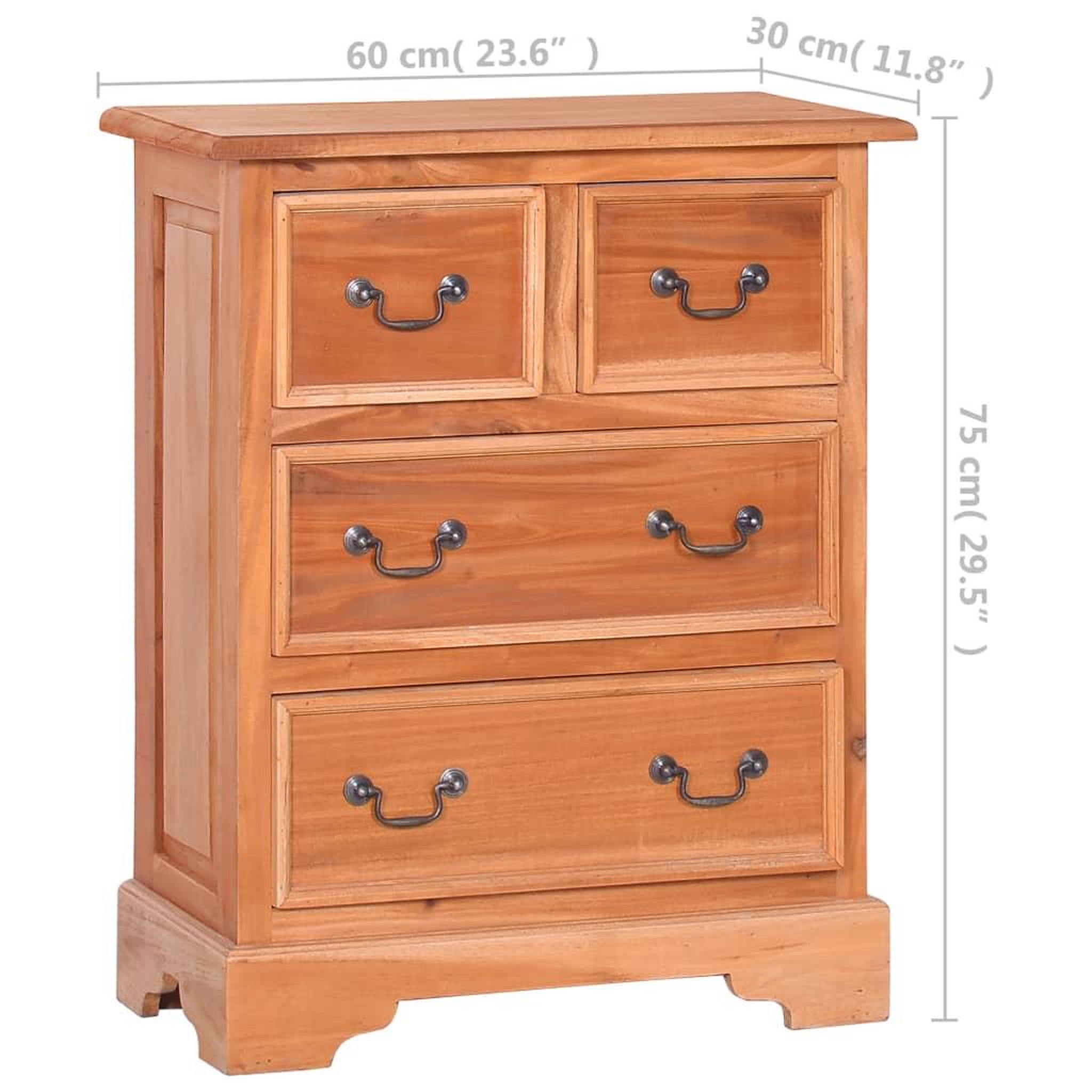 Voir la diapositive 6 : VIDAXL Commode Bois d'acajou massif