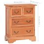 Voir la diapositive 6 : VIDAXL Commode Bois d'acajou massif