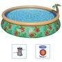Voir la diapositive 2 : BESTWAY Bestway Ensemble de piscine gonflable Paradise Palms 457x84 cm