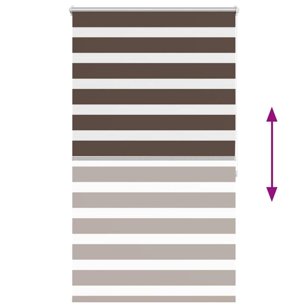 VIDAXL Store enrouleur tamisant 80 x 175 cm marron