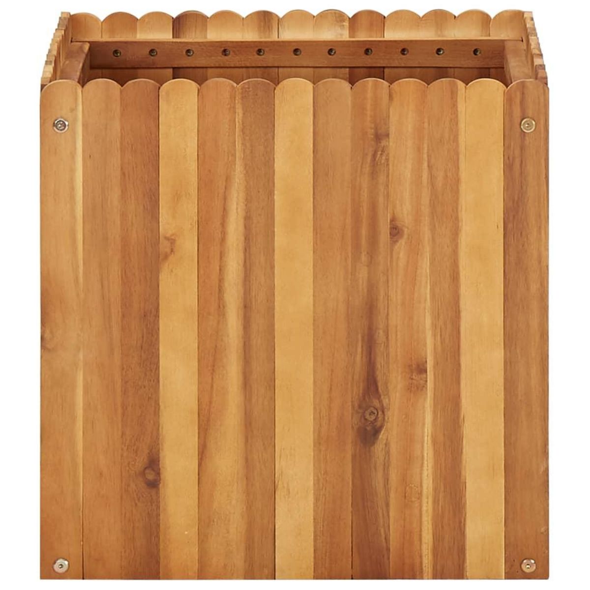 VIDAXL Lit sureleve de jardin 50x50x50 cm Bois massif d'acacia