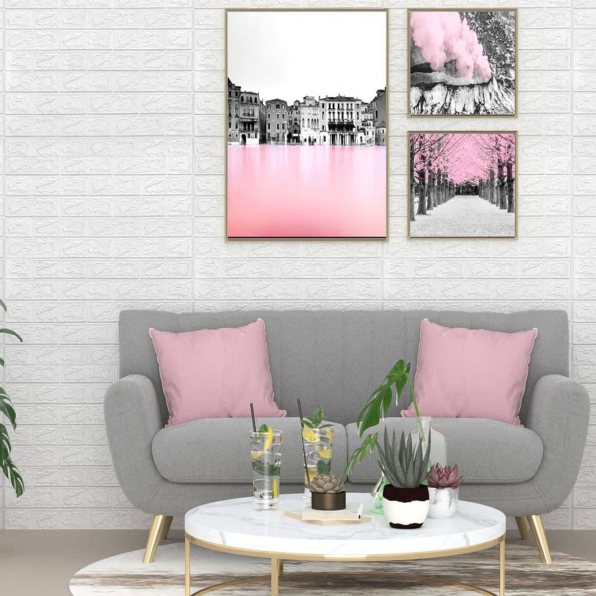 VIDAXL Papier peint 3D autoadhesif Briques 40 pcs Blanc