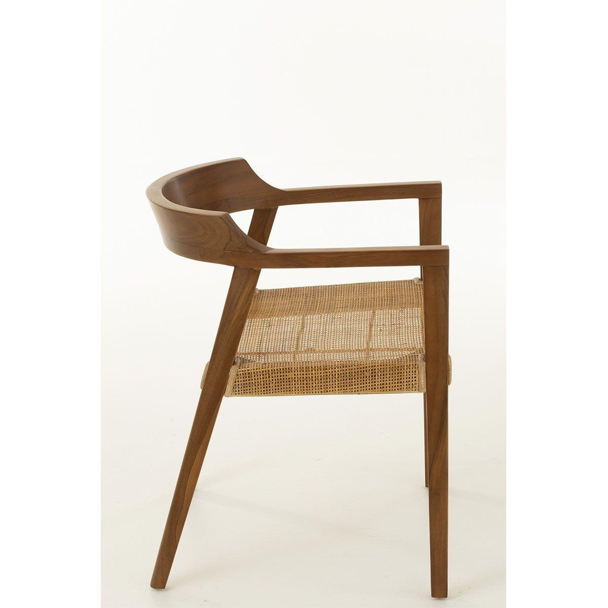 Voir la diapositive 4 : J-LINE Chaise design  sungkai  71cm marron