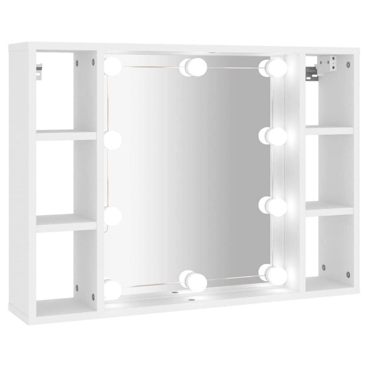 VIDAXL Armoire a miroir avec LED Blanc 76x15x55 cm