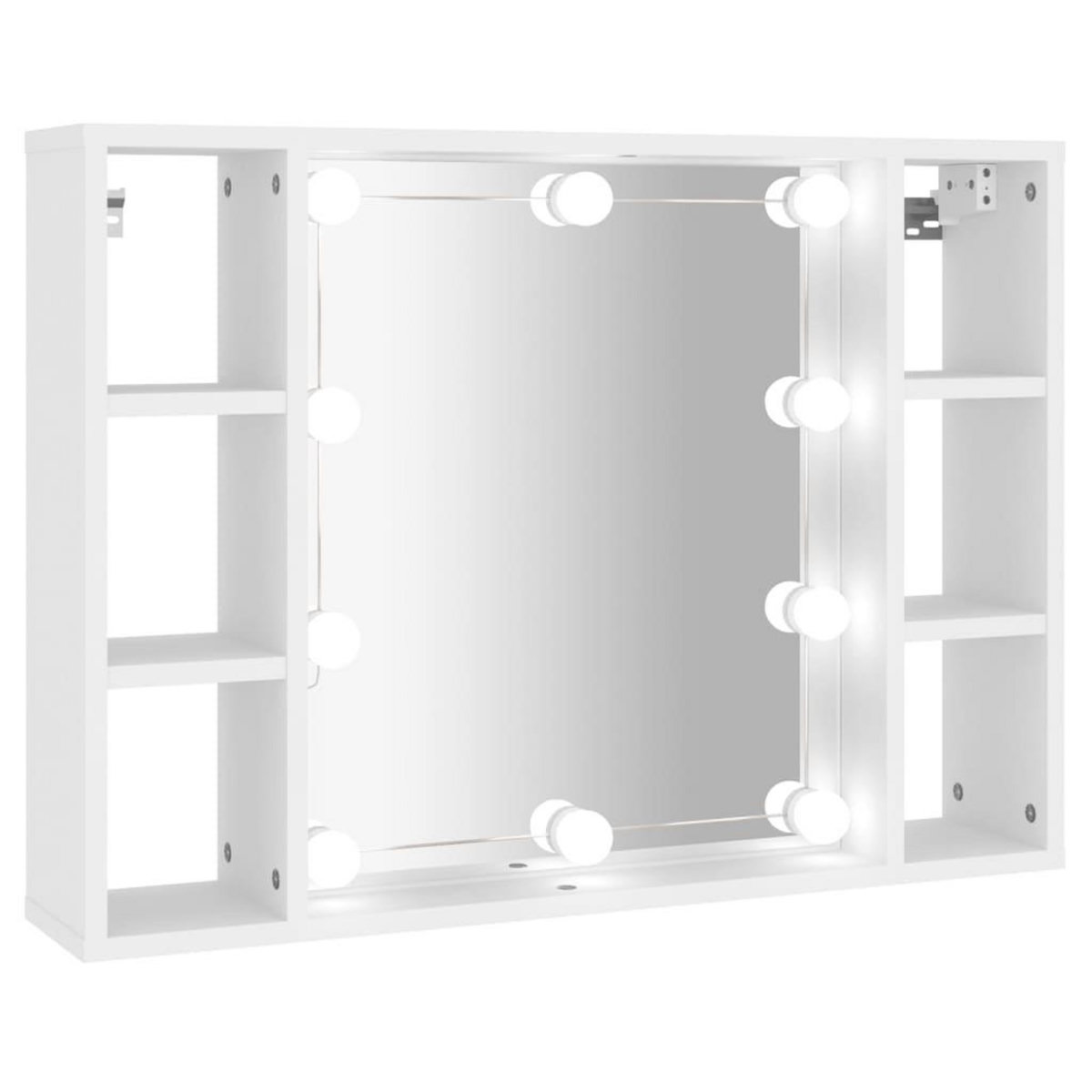 VIDAXL Armoire a miroir avec LED Blanc 76x15x55 cm