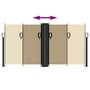 Voir la diapositive 5 : VIDAXL Auvent lateral retractable beige 120x1200 cm