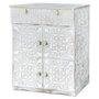 Voir la diapositive 2 : Paris Prix Buffet Design en Bois Sculpté  Ronny II  85cm Blanc