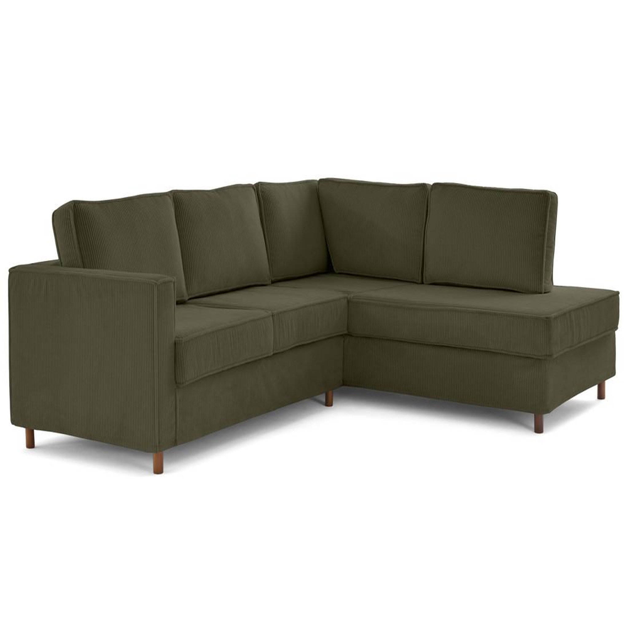 Voir la diapositive 4 : LISA DESIGN Jake - canapé déhoussable d'angle droit 5 places en velours côtelé