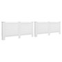 Voir la diapositive 2 : VIDAXL Cache-radiateurs 2 pcs Blanc 172x19x81,5 cm MDF