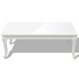 Voir la diapositive 3 : VIDAXL Table basse 115x65x42 cm Blanc brillant