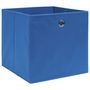 Voir la diapositive 2 : VIDAXL Boîtes de rangement 4 pcs Bleu 32x32x32 cm Tissu