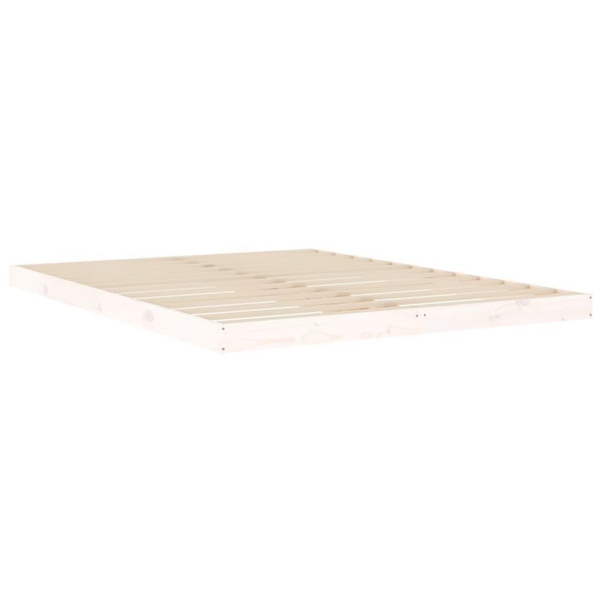 VIDAXL Cadre de lit sans matelas blanc 150x200 cm bois de pin massif