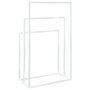 Voir la diapositive 5 : VIDAXL Porte-serviettes sur pied Blanc 48x24x79 cm Fer