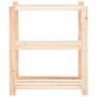 Voir la diapositive 4 : VIDAXL Etageres de rangement a 3 niveaux 2 pcs 80x38x90 cm Pin 150 kg