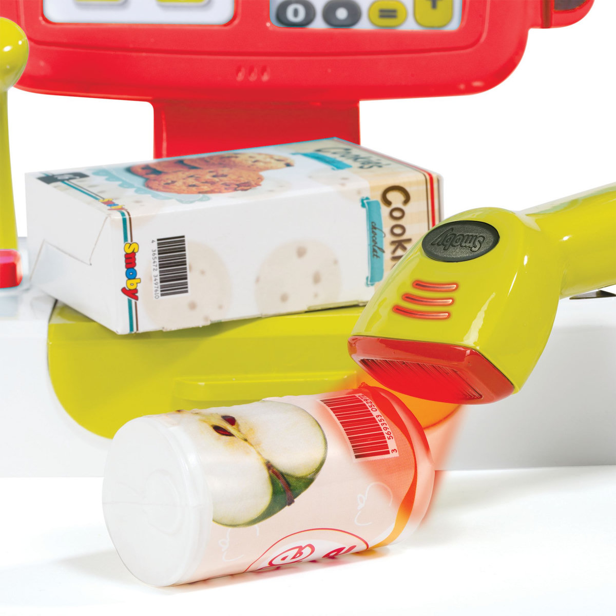 SMOBY Grande caisse enregistreuse rouge - Jouet d'imitation