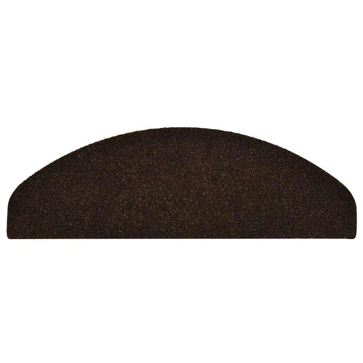 VIDAXL Tapis d'escalier autocollant 30 pcs marron 65x21x4 cm