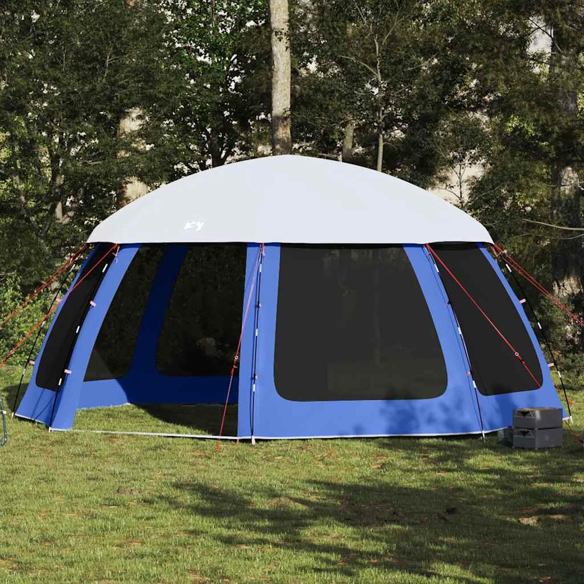 VIDAXL Tente de piscine moustiquaire amovible parois maille bleu azur
