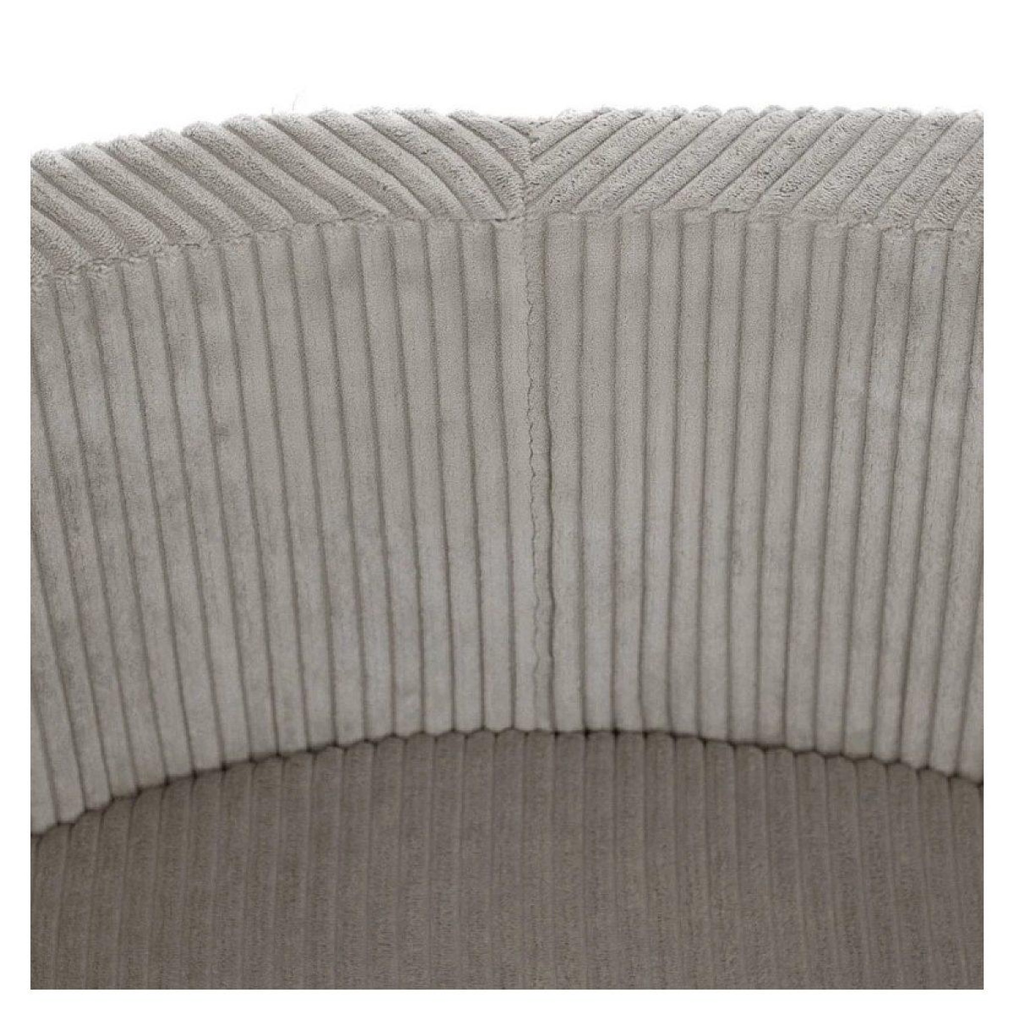 Voir la diapositive 3 : PLUSH NEST Piscine ronde 90x30 cm velours côtelé beige